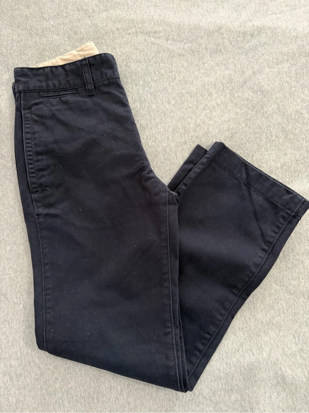 Gap Kids Boys Uniform Stretch Straight Chino Pants - Navy - Size 10 Regular